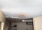 Plafond très abîmé suite à une fuite